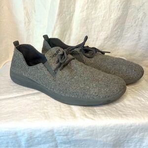 Sperry Shoes Womens 8.5 Rio Aqua Top Sider Casual Sneakers STS82002 Grey Wool